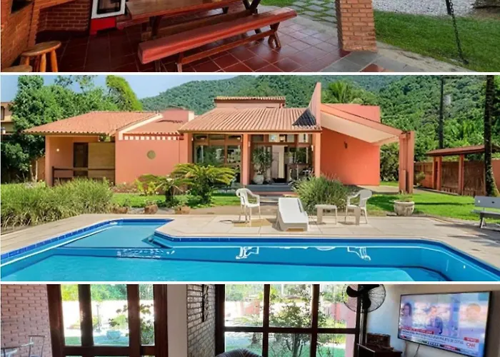 Casa Com Piscina Em Ubatuba H1